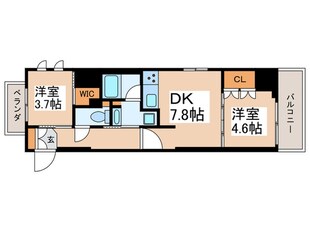 ジオエント浅草雷門の物件間取画像